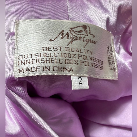 Mystique Lavender Beaded Lace Tulle Dress Sz 2 | Prom • Formal • Evening - Picture 2 of 11